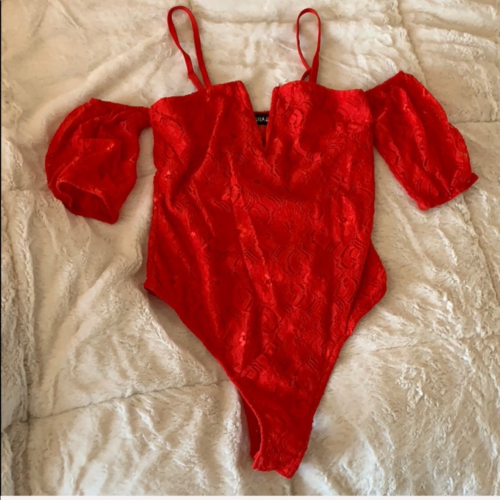 ♥️Red lace body suit💃🏼 - Picture 2 of 4
